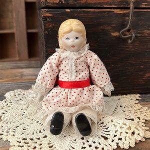 Vintage Russ Berrie Porcelain Doll